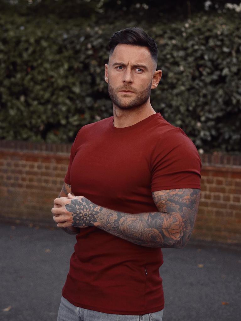 Burgundy Vittorini Fit T-Shirt