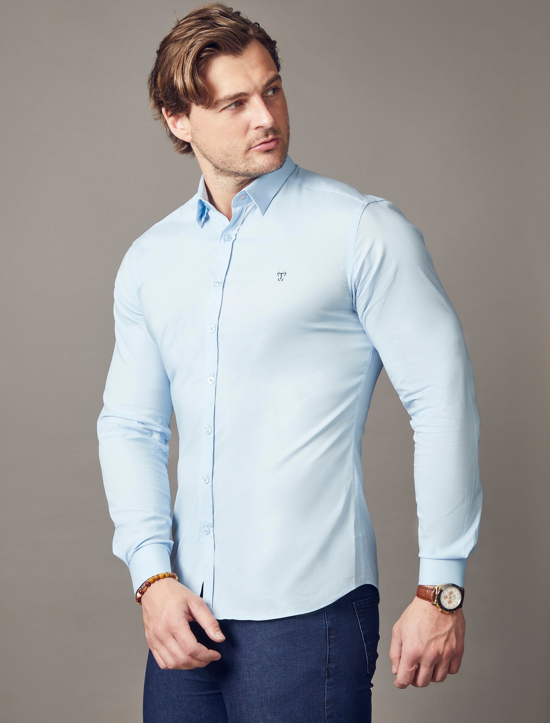 Light Blue Vittorini Fit Shirt